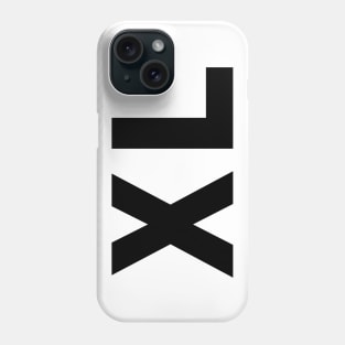 XL Shirt (black text) Phone Case