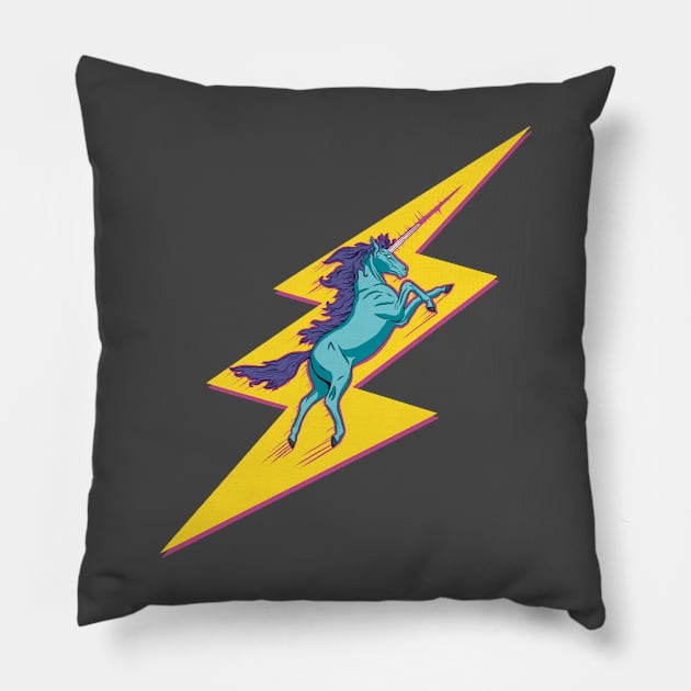 Unicorn Thunder Pillow by Cheapheat