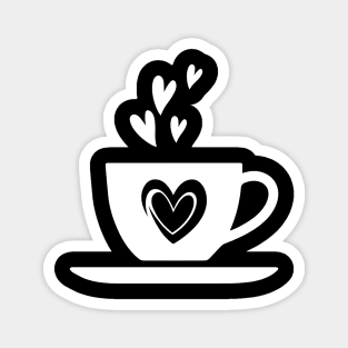 Cute Funny coffee cup, coffee lovers gift, coffee gift, coffee cozy, birthday, cafeteria’s stickers, fashion Design, restaurants and laptop stickers, lovely coffee cup with Magnet