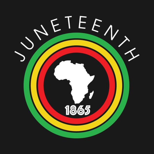 Juneteenth African Continent by Blood Moon Design