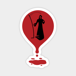 Grim Reaper Silhouette Magnet