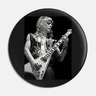 Randy Rhoads Art Poster Heavy Metal Hard Rock Pin