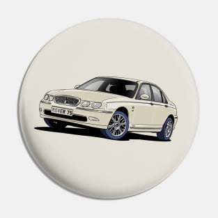 White Rover 75 Pin