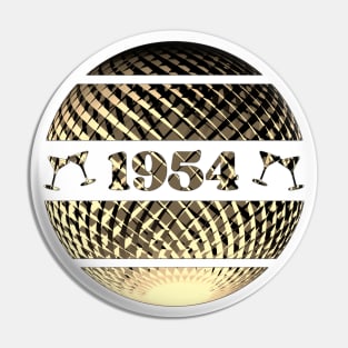 Born in 1954, 70th birthday in gold Pin