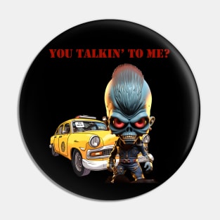 Alien Taxi Driver Pin