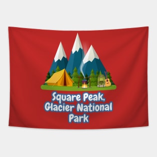 Square Peak, Glacier National Park Tapestry