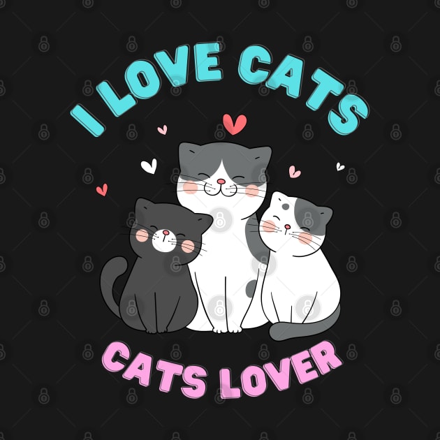 I Heart Cats I Love Cats Cats Lover by ✪Your New Fashion✪