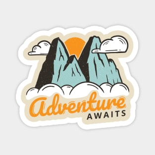 Mountain - Adventure awaits Magnet