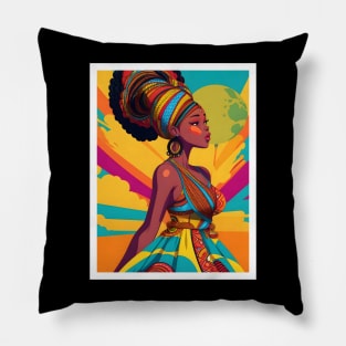 Afrocentric Black Queen Gift Pillow