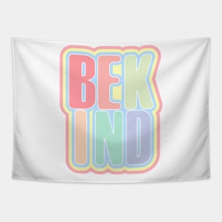 Be Kind pastel block Tapestry