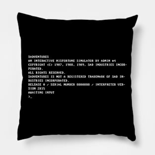 SADVENTURES INITIALIZING Pillow