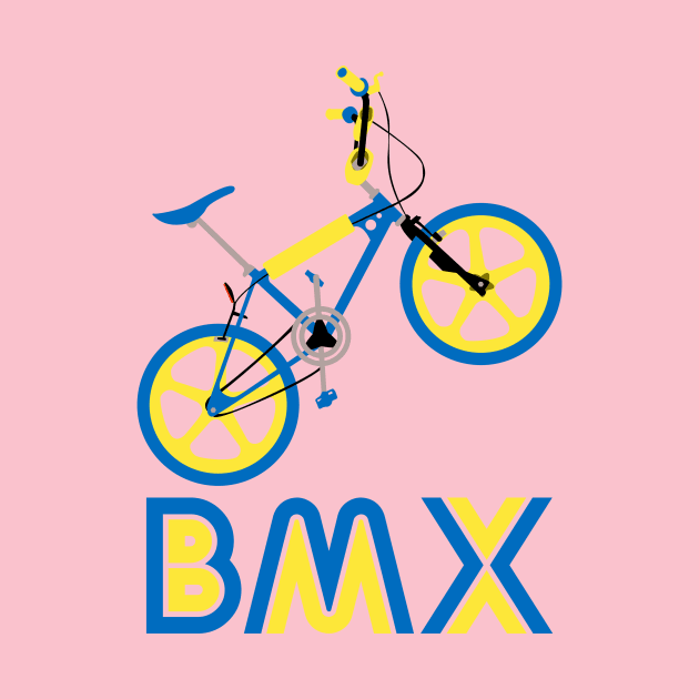 Blue & Yellow BMX Burner by Paulychilds