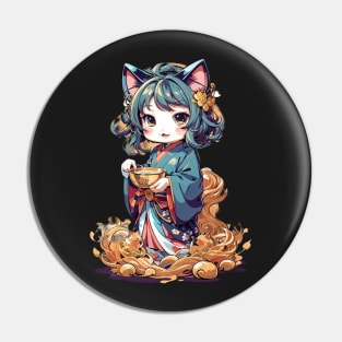 Cute anime cat girl Pin