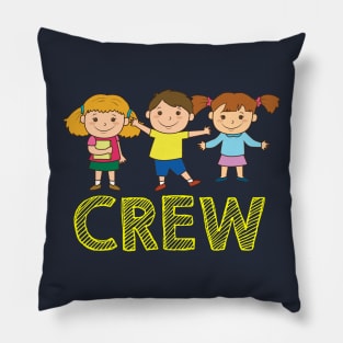 Children Crew Childrens Kindergarten Childs Pillow