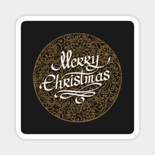 Merry Christmas handmade lettering Magnet
