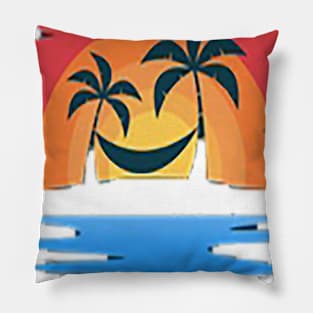 beach hello summer Pillow