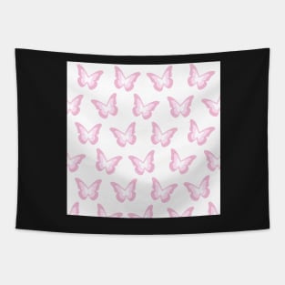 pink y2k butterfly pattern Tapestry