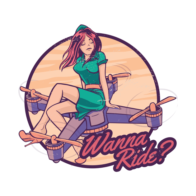 Drone Pilot Girl Wanna A Ride by Visual Vibes