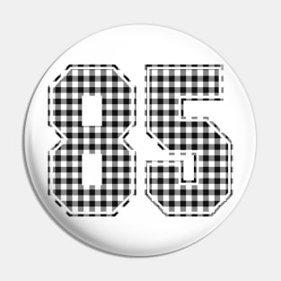 Plaid Number - 85 - Dark Pin