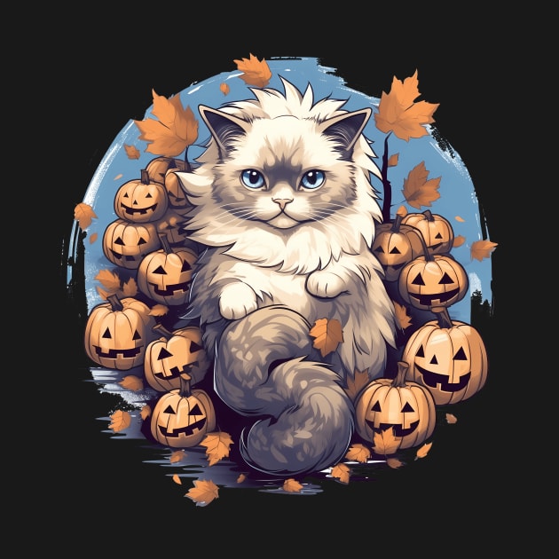 Ragdoll Cat Halloween, Cat Lover by dukito