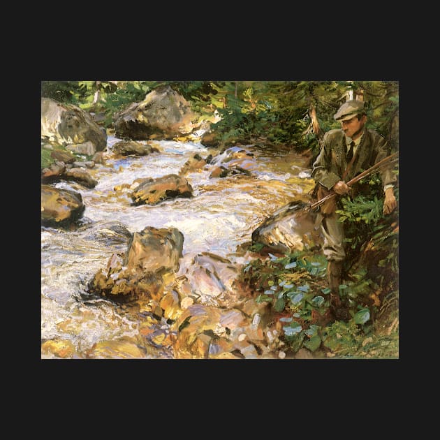 Trout Stream in the Tyrol by John Singer Sargent by MasterpieceCafe