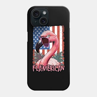 Tropical Tranquility Flamingo Majesty, Perfect Tee for Nature Lovers Phone Case