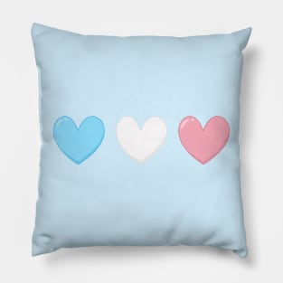 Trans Hearts! Pillow