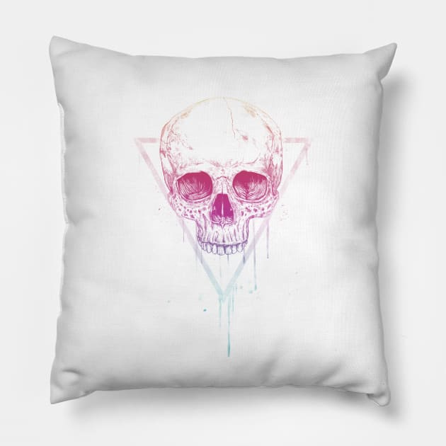 Skull in triangle Pillow by soltib