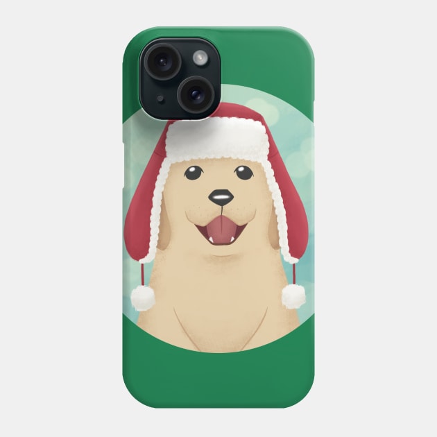 Winter Golden Retriever Phone Case by AmalteaOlenska