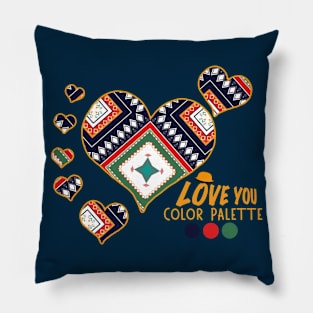 Love Flower Geometric Bright Colorful #1 Pillow