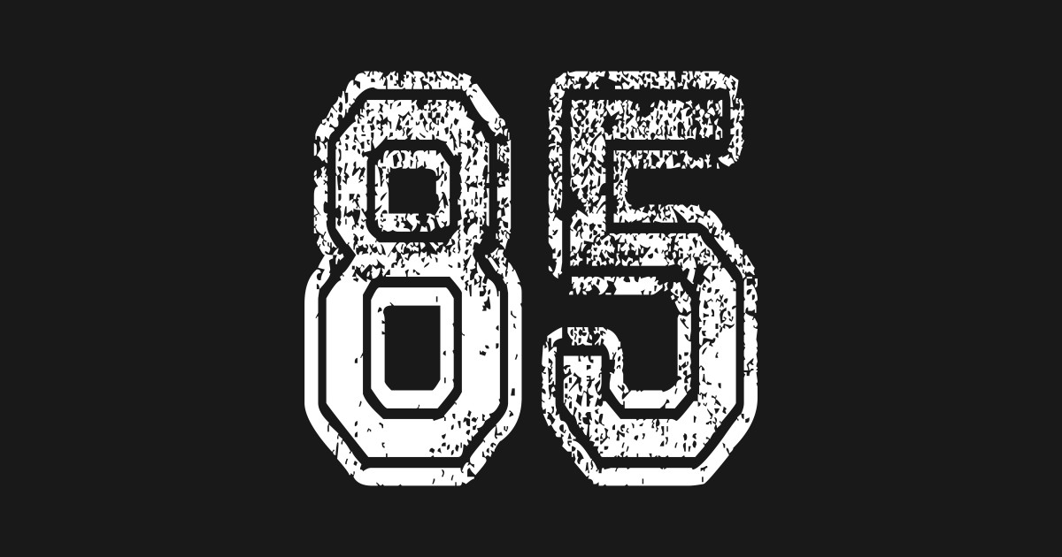 What Is An 85 On The Mpre Number 85 Grungy in white - 85 - Posters and Art Prints | TeePublic