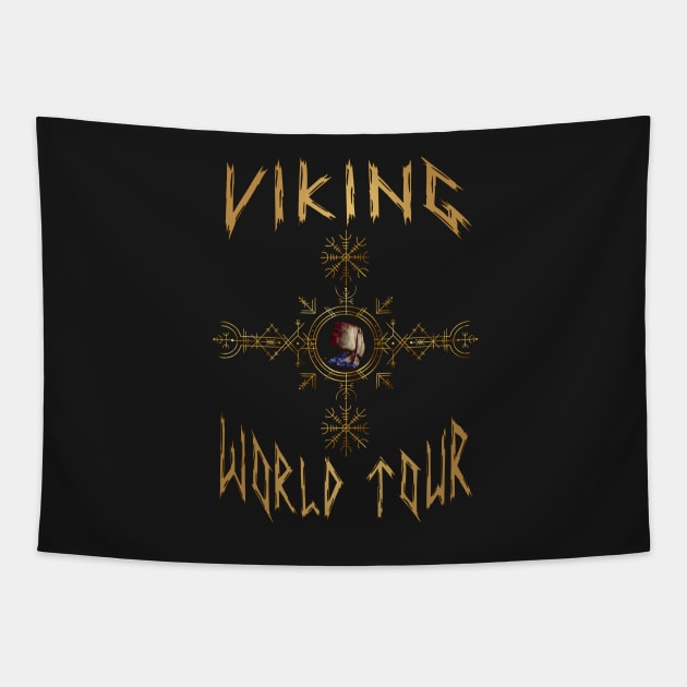 Viking World Tour-Viking t-shirt Tapestry by KrasiStaleva