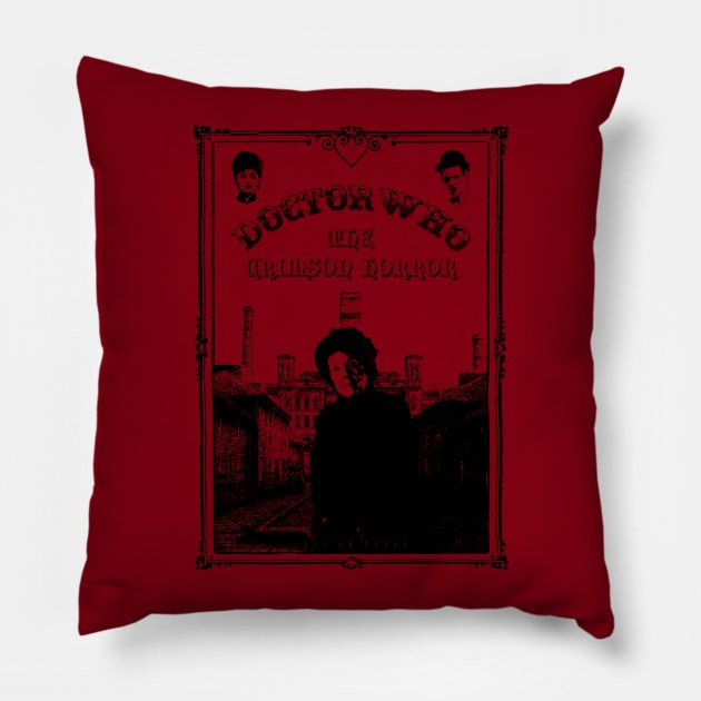 The Crimson Horror Pillow by RiottDesigns