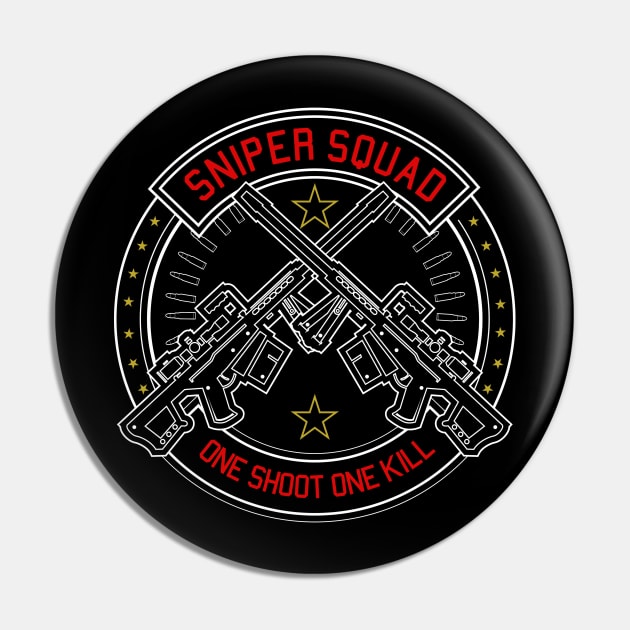 Sniper Squad Pin by TeeGo