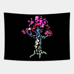 tree - magic color Tapestry