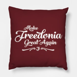 Make Freedonia Great Again Script Pillow