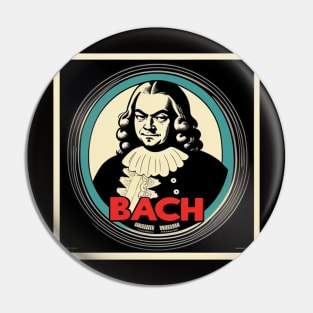 Bach Vinyl Record Album Cover II Pin