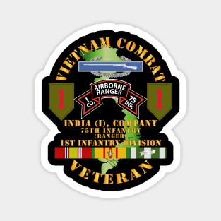 Vietnam Combat Infantry Vet - I Co 75th Inf - Rgr - 1st Inf Div SSI Magnet