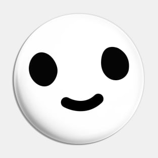 Smiley Doodle Friend - Black Pin