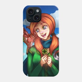 Lucky Girl Portrait Phone Case