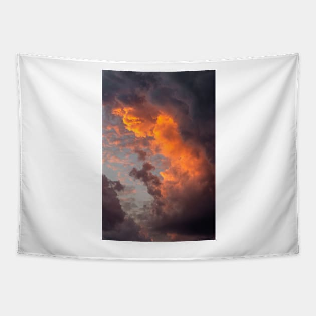 Orange Skies Tapestry by aestheticand