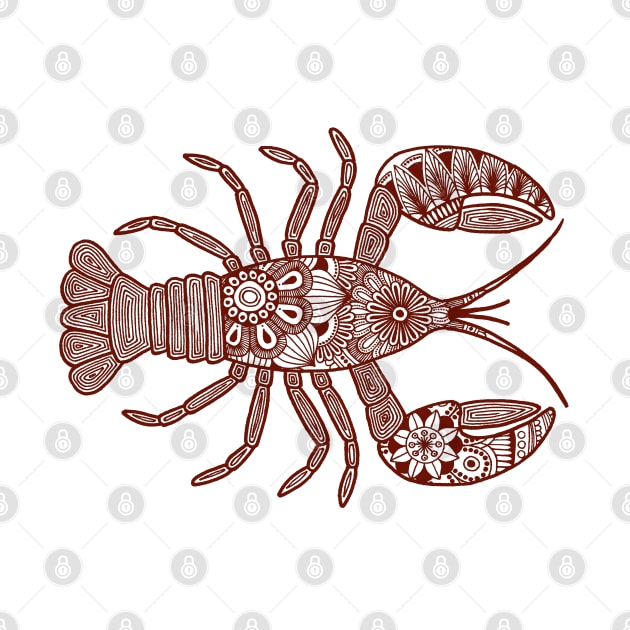 Lobster (brown and white horizontal) by calenbundalas