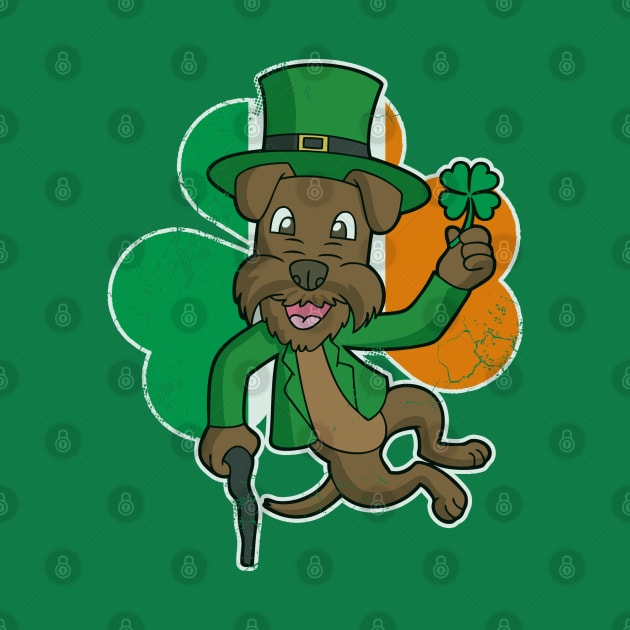 Irish Terrier Dog Lucky St Patrick's Day by E