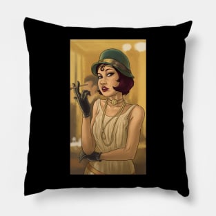 1920 classy girl Pillow