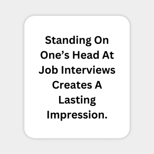 Job Interview Advice Magnet