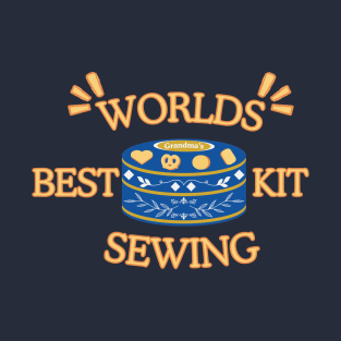 Butter Cookie Tin Sewing Kit Joke Design T-Shirt T-Shirt