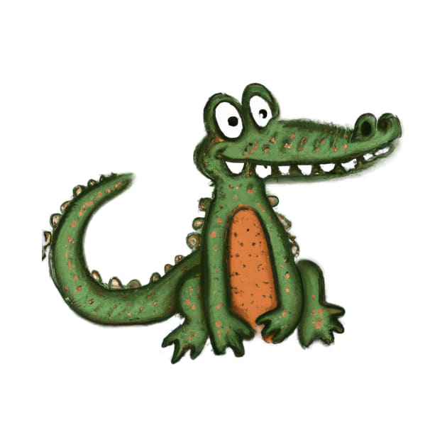 Cute Aligator Drawing by Play Zoo