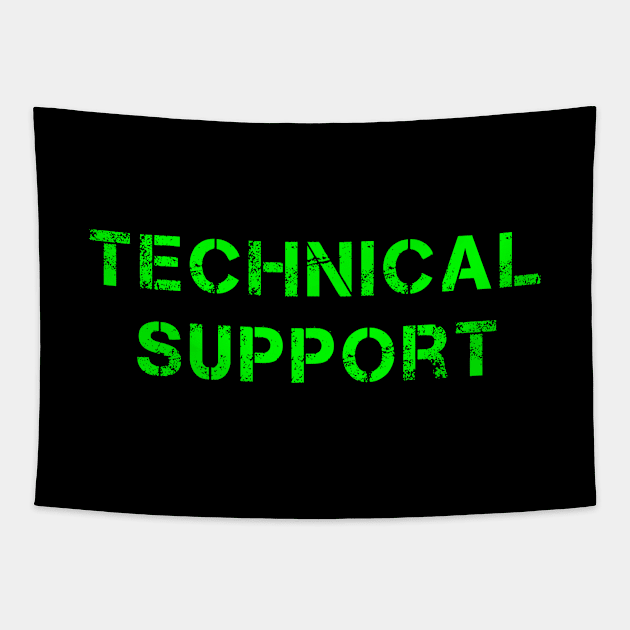 Technical Support Green Tapestry by CWdesign