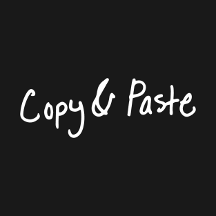 Copy & Paste Black T-Shirt