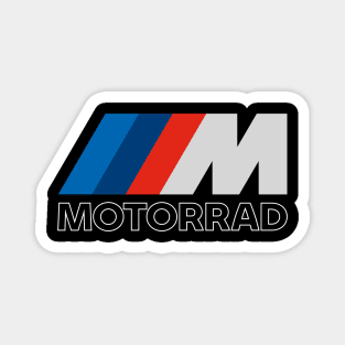 BMW M Motorrad Motorcycle Tee Magnet